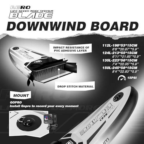 Inflatable Wingfoil Surfboard with 4m²/5m² Wing for Beginners