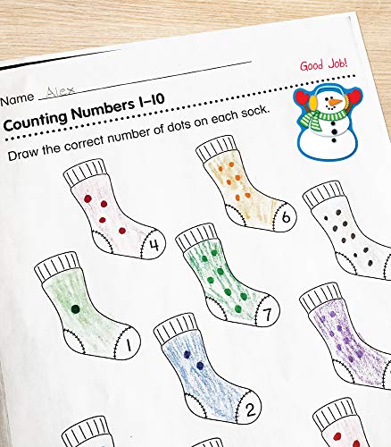 Snowman Stickers - 6 Sheets of Colorful Winter Stickers (84 pc)