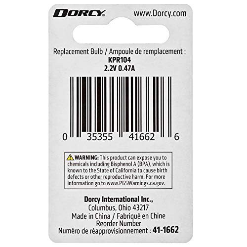 Krypton Replacement Bulbs - 2.2V 0.47A Bayonet Base - 2-Pack