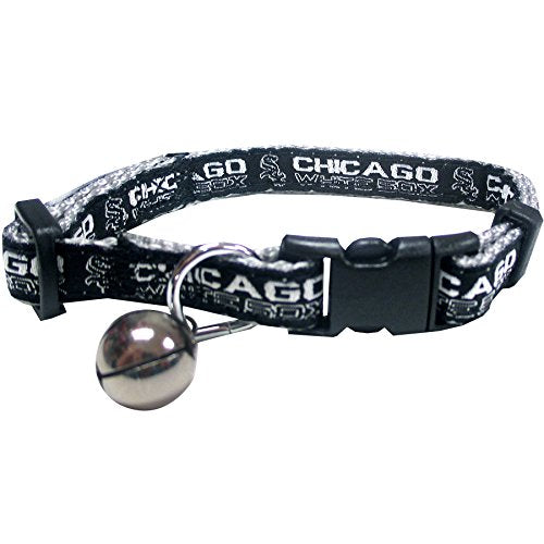 Chicago White Sox Durable Cat Collar with Jingle Bell