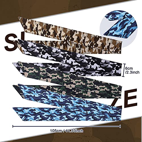 Jutom Cool Color 4-Piece Sport Bandana Headbands for Men & Women