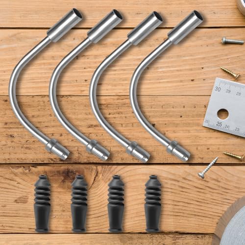 Bike V-Brake Noodle Cable Guide Set with Rubber Boots - 4 Piece Kit