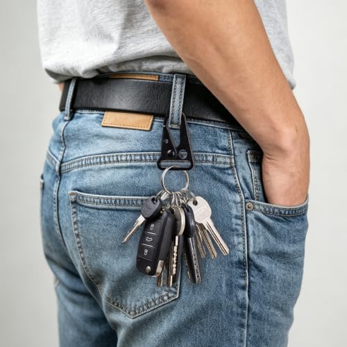 Tactical Snap Hook Clips - 1.25" - 6 Pack, Durable Zinc Alloy