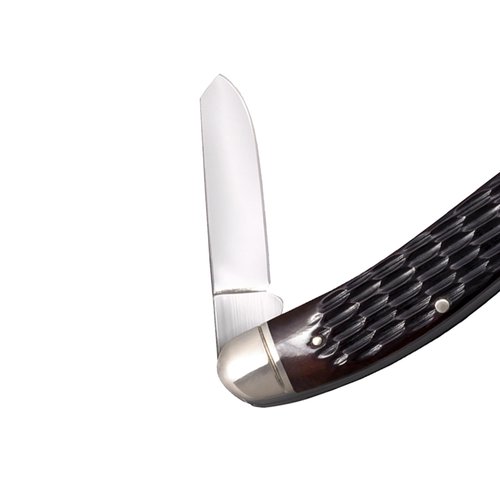 Cold Steel Gentlemen's Stockman Versatile Practical Durable Compact Pocket Folding Knife - 3 Blades; Jigged Bone Handle; Slip Joint Lock