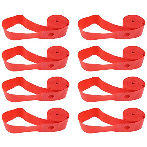Bicycle Rim Strip Tape - 8 Pack, 700C, Red, PVC