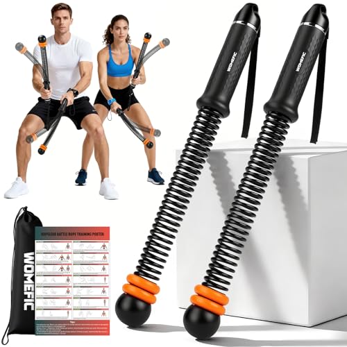 Adjustable Ropeless Battle Ropes - Portable HIIT Training - Black