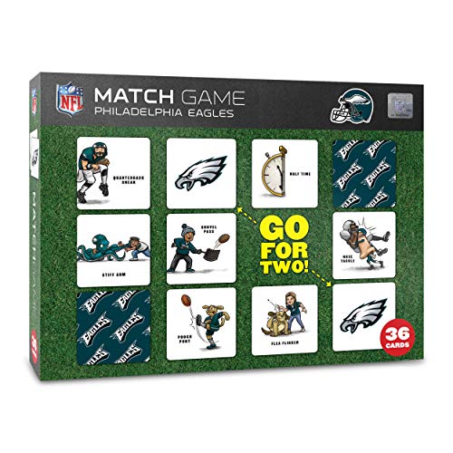 NFL Memory Match Game - Philadelphia Eagles Team Artwork