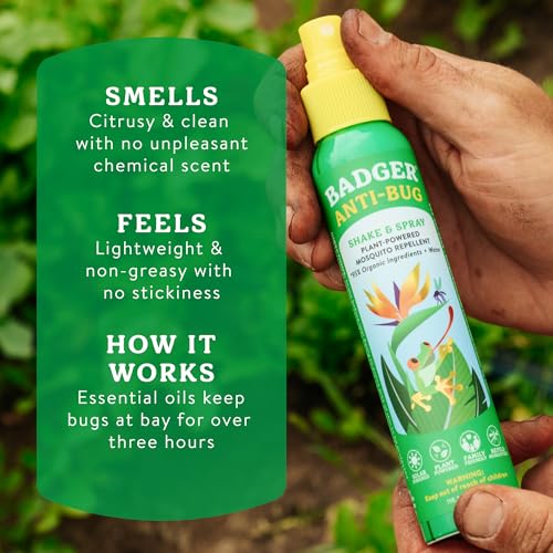 Natural Bug Spray - DEET-Free Citronella, 4 Fl Oz Pump Spray