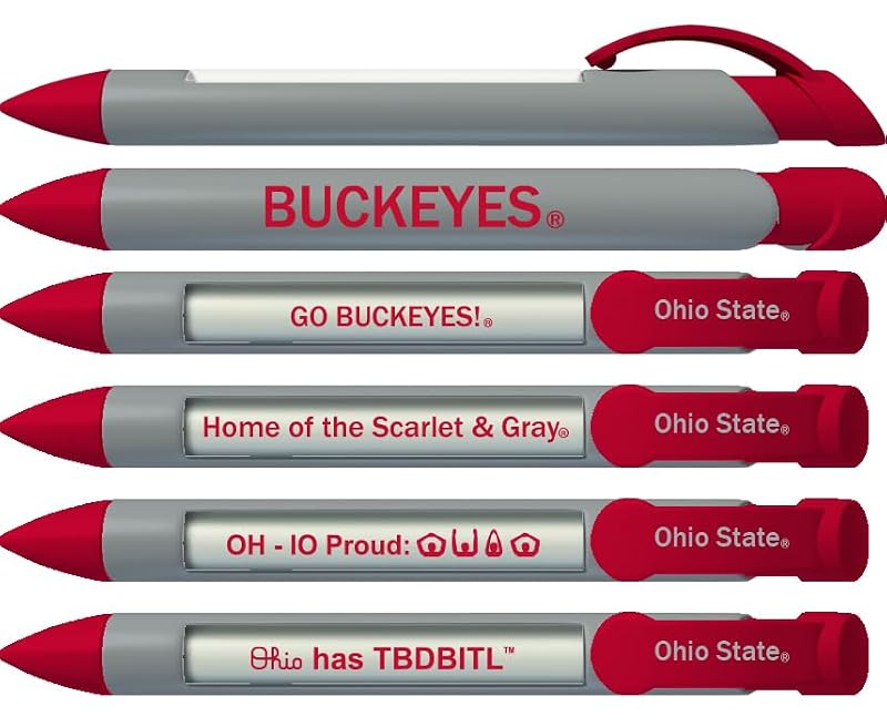 Ohio State Sticky Note Desk Set with Rotating Message Pen
