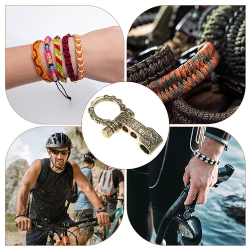Gold Adjustable Paracord Shackle Buckles - 5PCS for Survival
