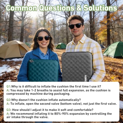 Self-Inflating Stadium Seat Cushion - Lightweight Portable Comfort