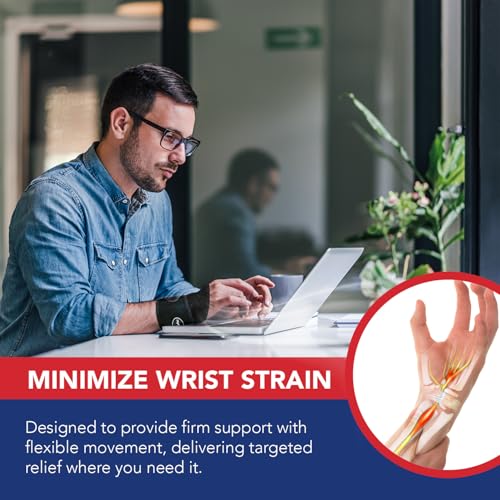 Adjustable Copper-Infused Wrist Brace for Carpal Tunnel & Tendonitis - Single