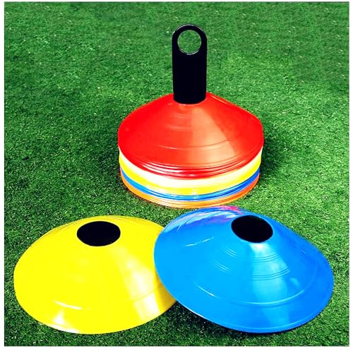 Agility Training Discs - 50 Pcs Soccer Cones with Carry Bag