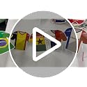 2026 World Cup Soccer Jersey Flags Bunting Banner - Multicolor