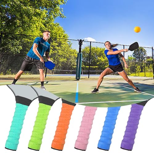 Pickleball Paddle Grip Tape - 6 Pack Anti-Slip Replacement Wrap