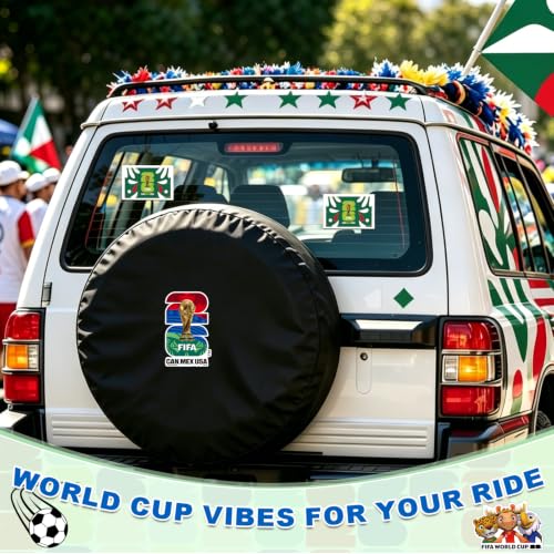 2026 World Cup Waterproof Decal Set - Mexico - 3 Pack