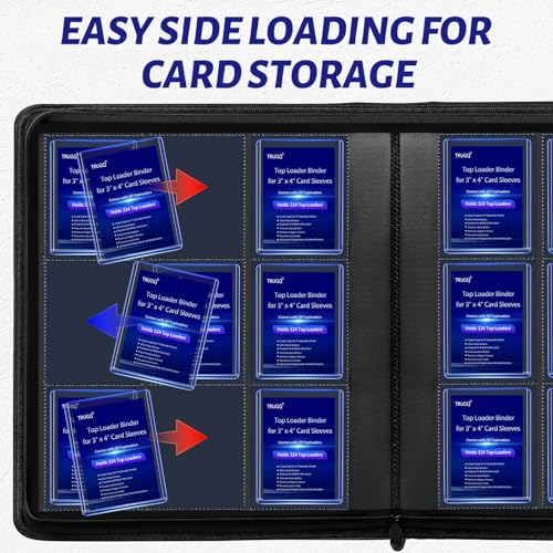 Toploader Card Binder Holds 324 Cards - Waterproof PU Leather