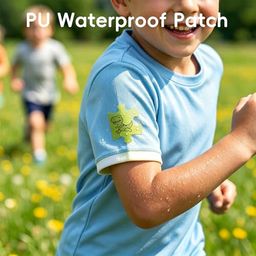 Mosquito Repellent Stickers for Kids - 108 Fun Puzzle Patches