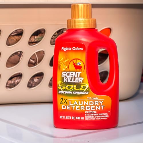 Wildlife Research Scent Killer Gold Autumn Laundry Detergent 32 oz - Odor Control for Hunting Gear