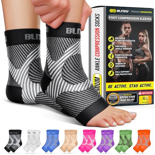 Compression Ankle Socks for Plantar Fasciitis & Pain Relief