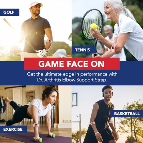 Tennis Elbow Brace - Adjustable Arm Support for Pain Relief