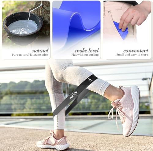 5-Level Resistance Loop Bands Set for Strength Training - Blue