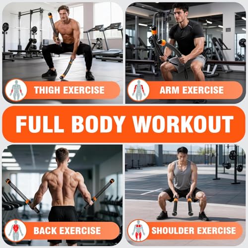 Ropeless Battle Ropes with Adjustable Weights - Black