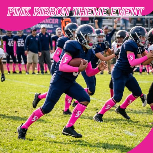 Cozypower Breast Cancer Awareness Sleeves & Socks Set X-Small Pink 12