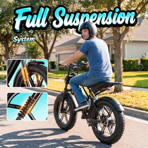 Electric Fat Tire Bike for Adults - 48V 15Ah, Matte Black