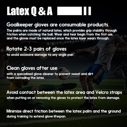 Aegicormy White Soccer Goalkeeper Gloves with Finger Protection - Size 8, Breathable & Strong Grip for Kids, Youth & Adults
