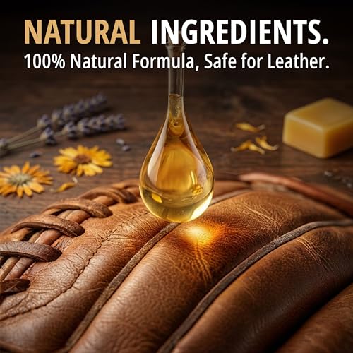 Eagle Baseball Glove Oil Conditioner with Applicator Cloth - Leather Softener & Break-In Treatment 250mL