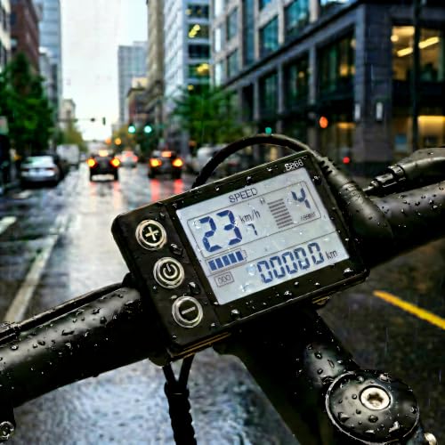 E-Bike LCD Display with Waterproof 5-Pin Connector - 24V/36V/48V