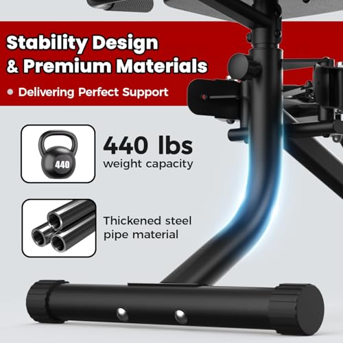 Hip Abductor Machine - 2 in 1 Glute Workout Equipment with 9 Levels
