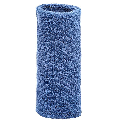 6-Inch Thick Sports Wristband Towel - Blue