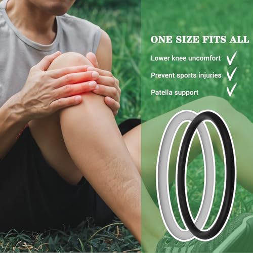 Patellar Tendon Support Straps - Silicone Knee Pain Relief Bands - 8 Pack