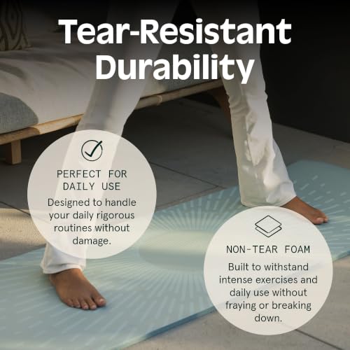 Extra Thick Non-Slip Yoga Mat - 1/2 Inch, 72x24in - Boysenberry