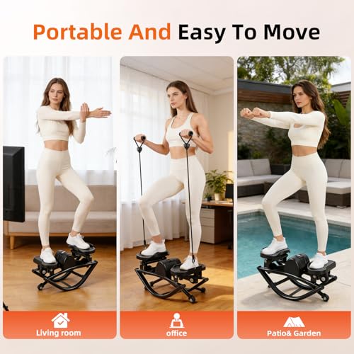 Portable Aerobic Stepper for Full Body Workouts - 250LBS Capacity