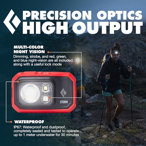 BLACK DIAMOND Storm 450 Headlamp Octane 2.0 AAA Powered, Dimmable