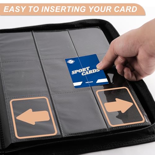 9 Pocket Card Binder for Trading Cards - 432 Slot Black Album