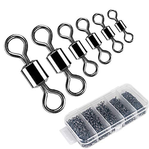 200pcs Heavy Duty Fishing Swivels - Stainless Steel Barrel Swivels