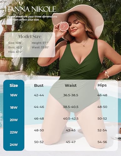 Plus Size One Piece Swimsuit for Women - Tummy Control, Full Coverage