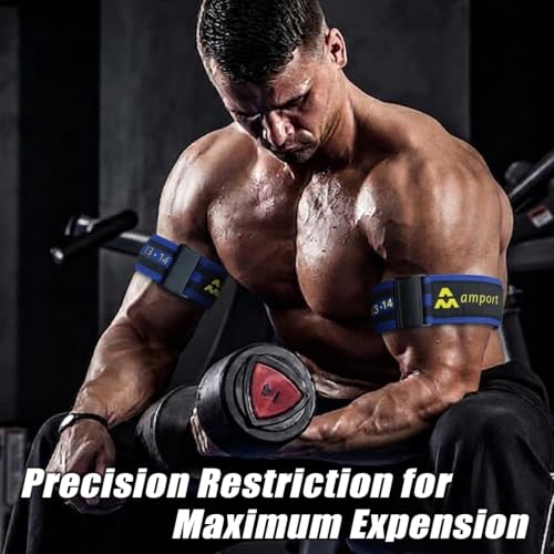 Amport Occlusion Bands 4-Pack: 2" Arm & 3" Leg BFR Straps with Quick-Release Buckle