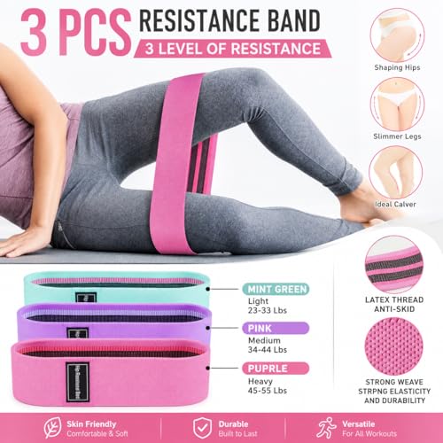 Barbell Pad Set with Resistance Bands & Ankle Straps for Weightlifting