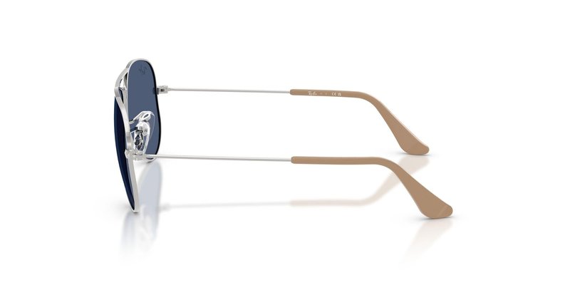 Ray-Ban RJ9506S Metal Sunglasses, Silver/Dark Blue, 52 mm