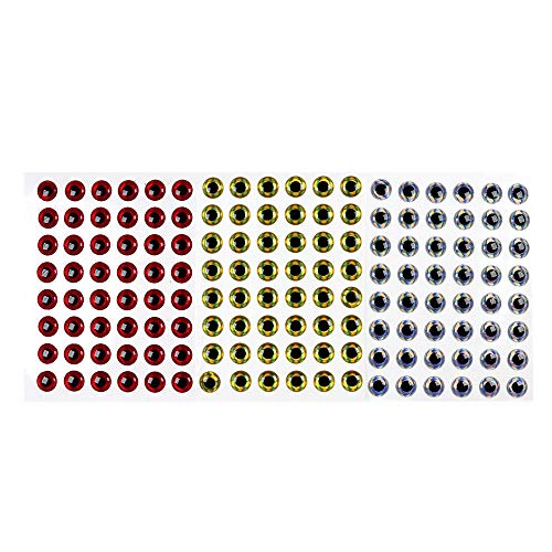 300 PCS 2mm Bionic Fish Eyes for Fly Tying Lures