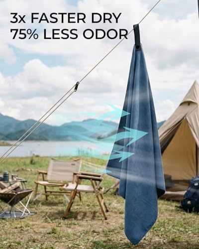 Quick Dry Microfiber Towel Travel, Beach & Camping Towels. Fast