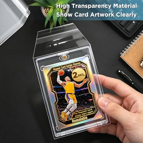 Resealable Team Bags for Magnetic Card Holders - 100 Pack