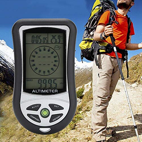 8-in-1 Digital Altimeter Compass - Outdoor Hiking Safety Tool