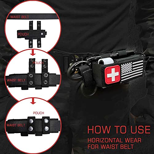 VIIDOO Black 1000D Laser Cut Molle Tourniquet Holder Tactical Pouch
