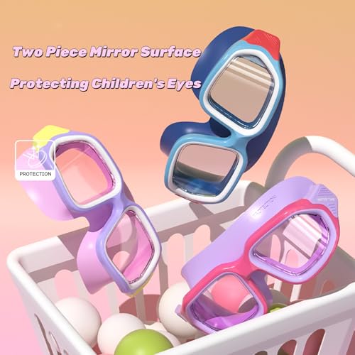 Water Time Kids Swim Goggles for Ages 4-12 (Blue) – Clear Vision, Anti-Fog, UV Protection, Comfortable Fit